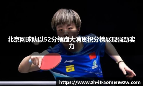 北京网球队以52分领跑大满贯积分榜展现强劲实力